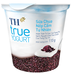  Sữa Chua Ăn TH True Nếp Cẩm (Hộp 110g) 
