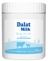  Sữa Chua Ăn Vị Tự Nhiên Dalat Milk (Hộp 500g) 