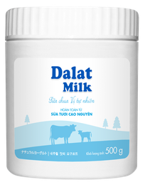  Sữa Chua Ăn Vị Tự Nhiên Dalat Milk (Hộp 500g) 