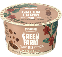  Sữa Chua Ăn Green Farm Cao Đạm Cà Phê Tự Nhiên Ngũ Cốc Vinamilk (Hộp 123g) 