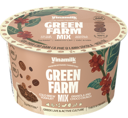  Sữa Chua Ăn Green Farm Cao Đạm Cà Phê Tự Nhiên Ngũ Cốc Vinamilk (Hộp 123g) 