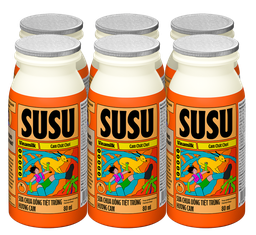  Sữa Chua Uống Tiệt Trùng Susu Cam (Chai 80ml) 