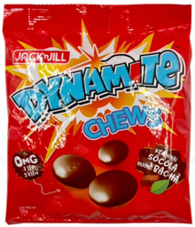 Kẹo Nhai Dynamite Chews Socola Hương Bạc Hà (Gói 112.5g) 