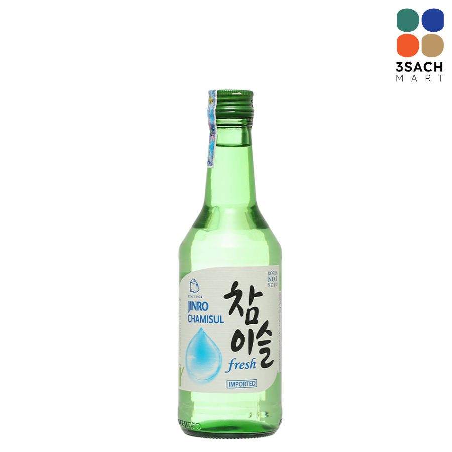  Rượu Soju Jinro Chamisul 16.5% (Chai 360ml) 