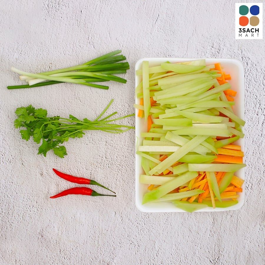  [RTC] Rau Củ Xào 3S (Khay 300Gr) 