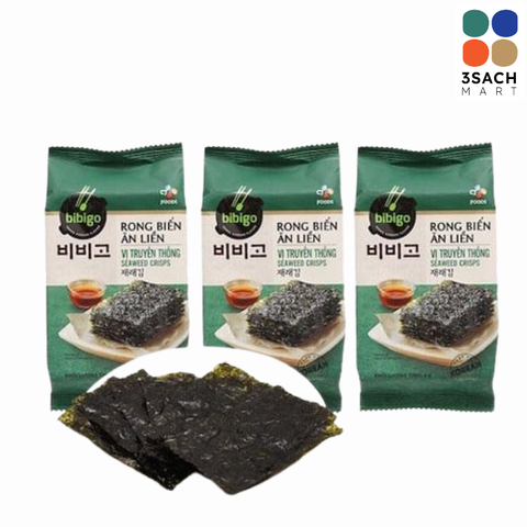  Rong Biển Ăn Liền Truyền Thống Bibigo (Lốc 3x4g) 