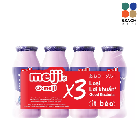  Sữa Chua Hương Việt Quất Meiji (Lốc 4x85ml) 