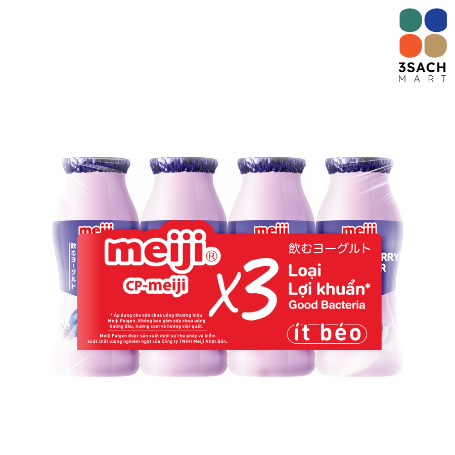  Sữa Chua Hương Việt Quất Meiji (Lốc 4x85ml) 