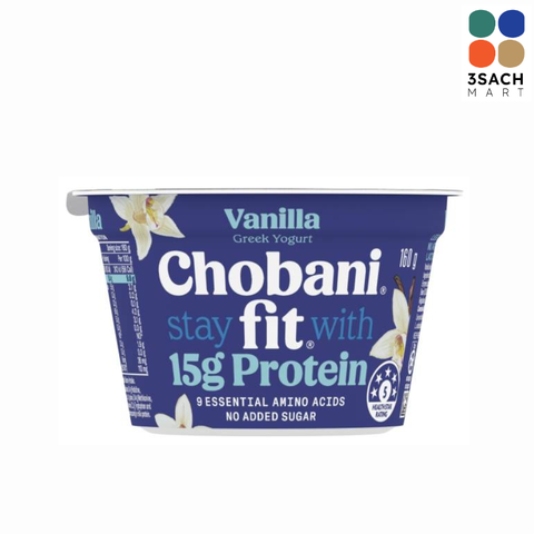  Sữa Chua Hy Lạp Chobani Fit Vani (Hộp 160g) 