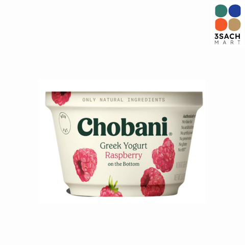  Sữa Chua Hy Lạp Chobani Mâm Xôi (Hộp 160g) 