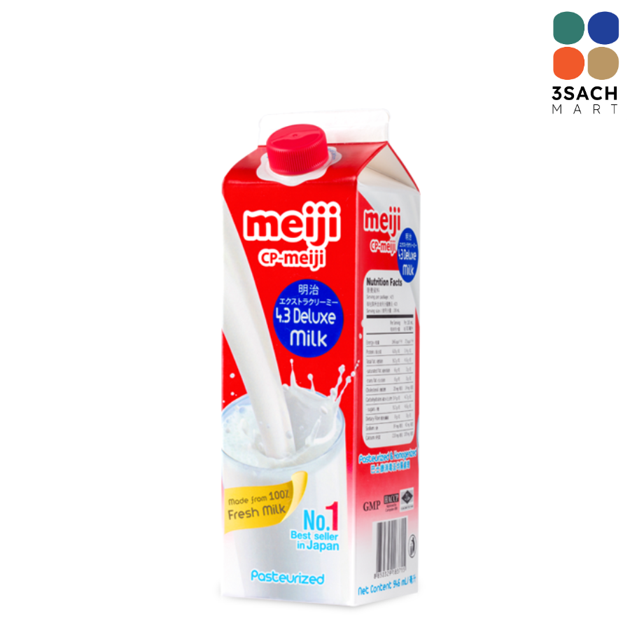  Sữa Tươi Thanh Trùng Cao Cấp Meiji 4,3% (Hộp 946ml) 