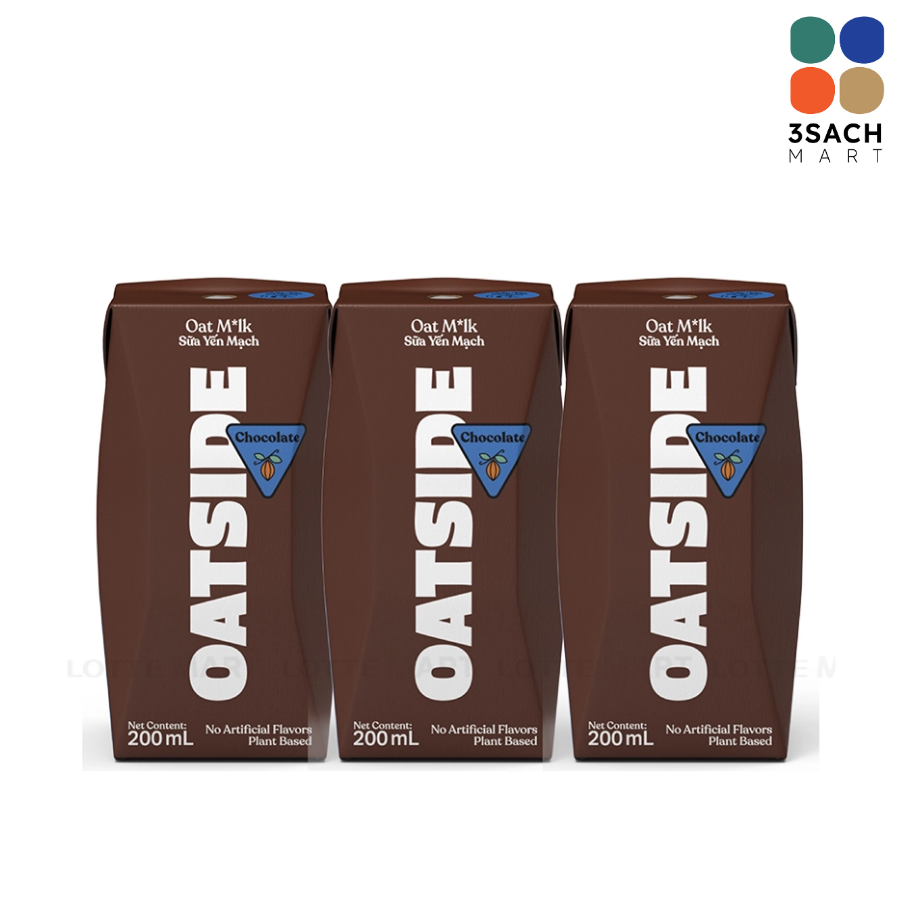  Sữa Yến Mạch Vị Sô Cô La Oatside (Lốc 3x180ml) 
