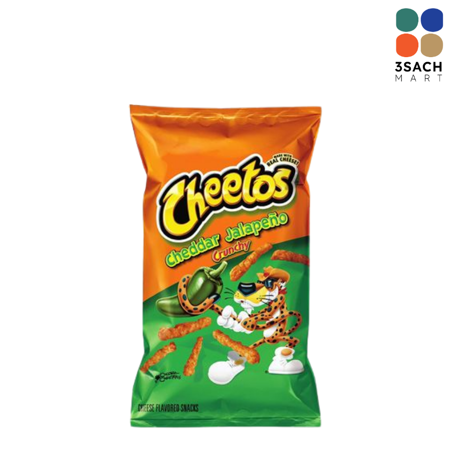  Snack Cheetos Cheddar Jalapeno (Gói 226.8g) 