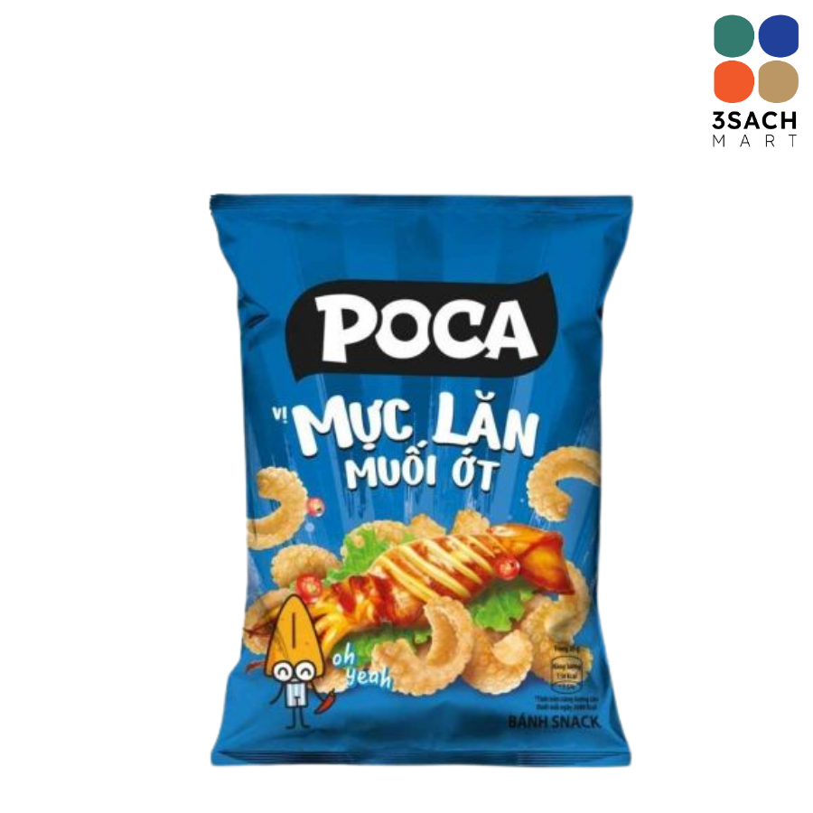  Snack Poca Mực Lăn Muối Ớt (Gói 60g) 