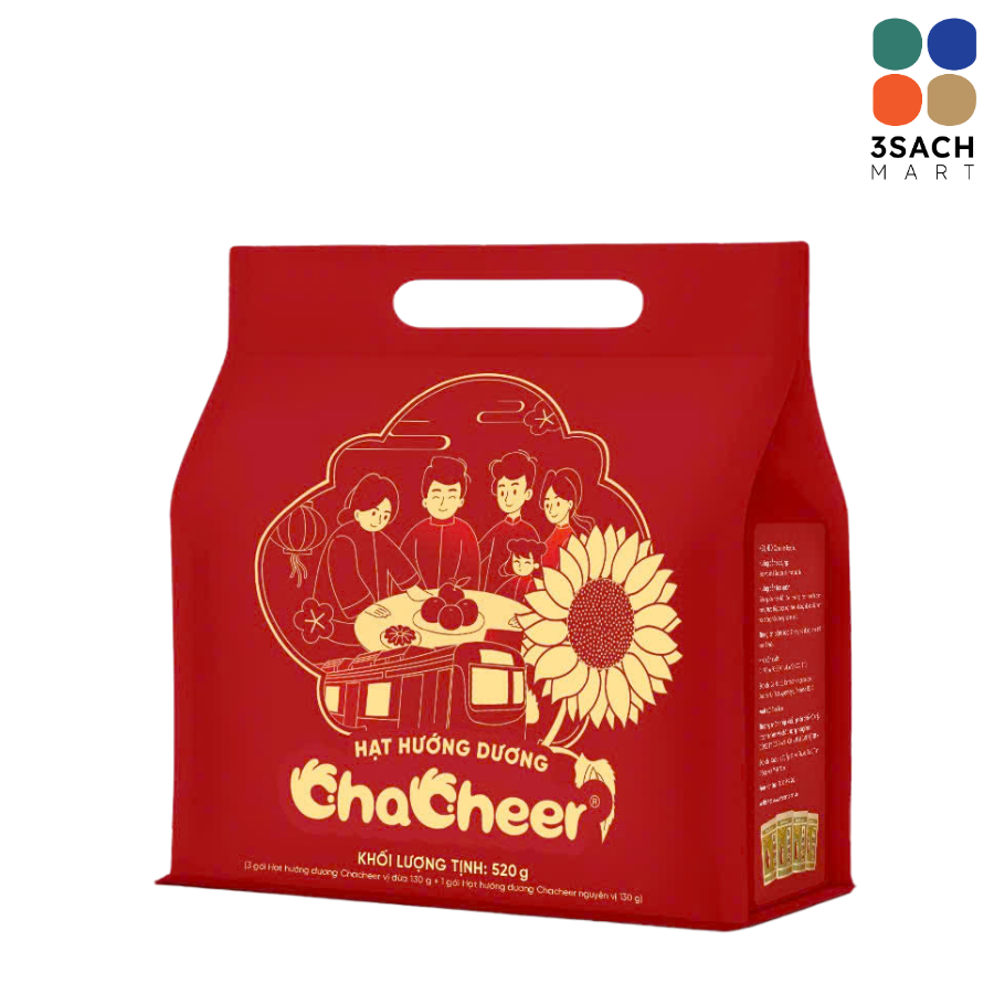  Túi Quà Tết Hạt Hướng Dương Chacheer (Túi 520g) 