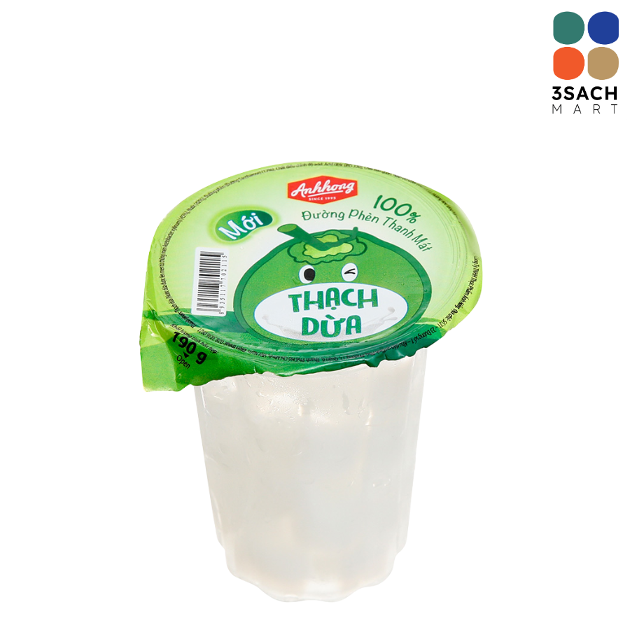  Thạch Dừa Ánh Hồng (Ly 190g) 
