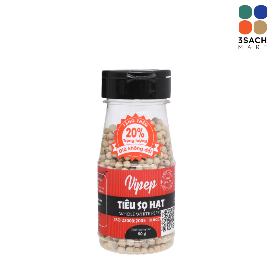  Tiêu Sọ Hạt Vipep (Hũ 50g) 