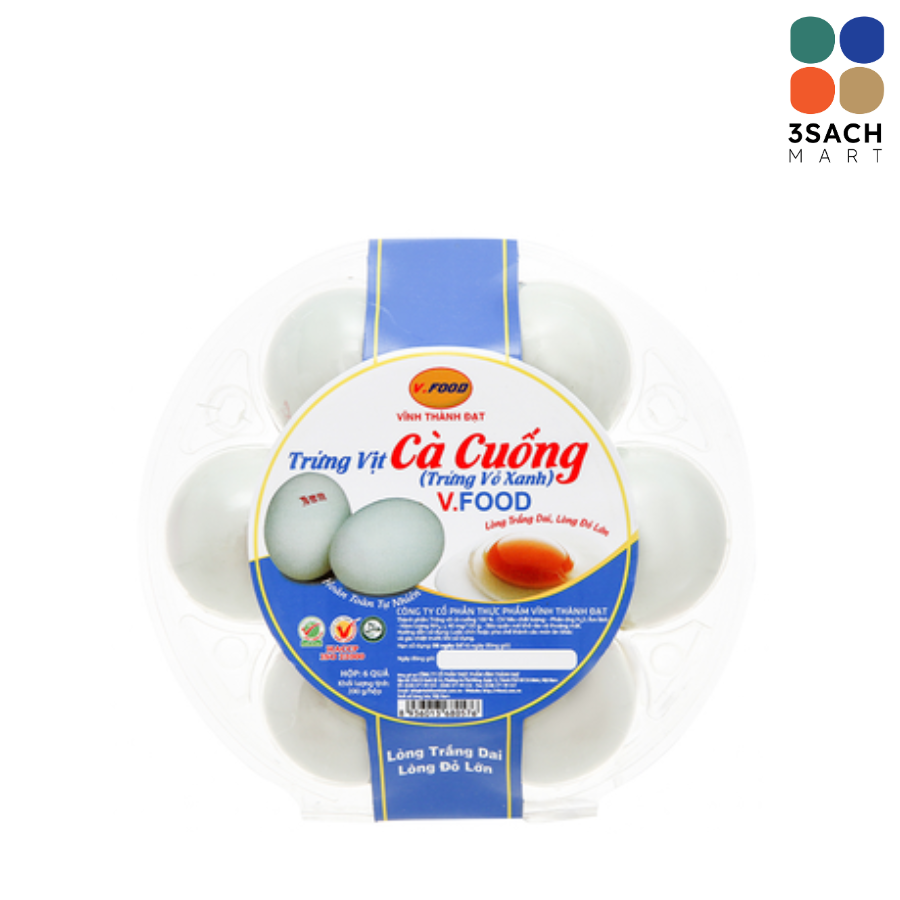  Trứng Vịt Cà Cuống VFood (Hộp 6 Trứng) 