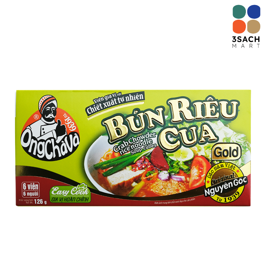  Viên Gia Vị Bún Riêu Gold Ông Chà Và (Hộp 126g) 