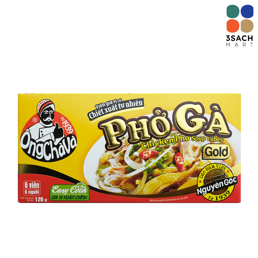  Viên Gia Vị Phở Gà Gold Ông Chà Và (Hộp 126g) 