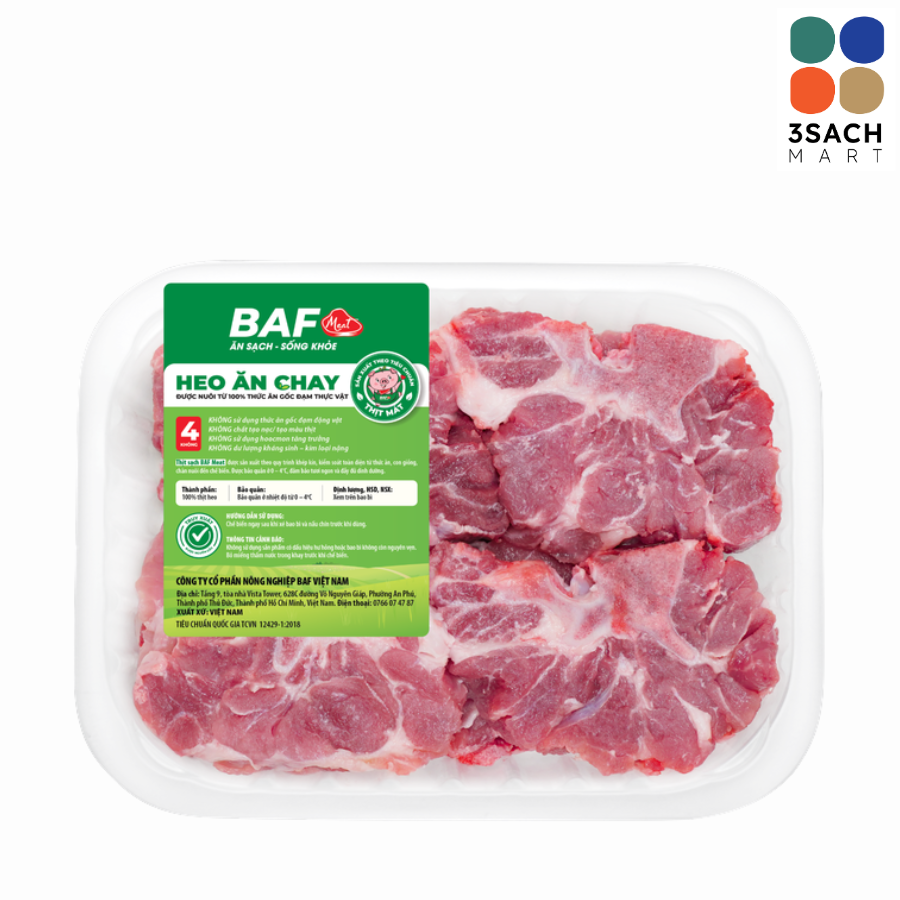  Xương Cổ Heo BAF (Khay 500g) 