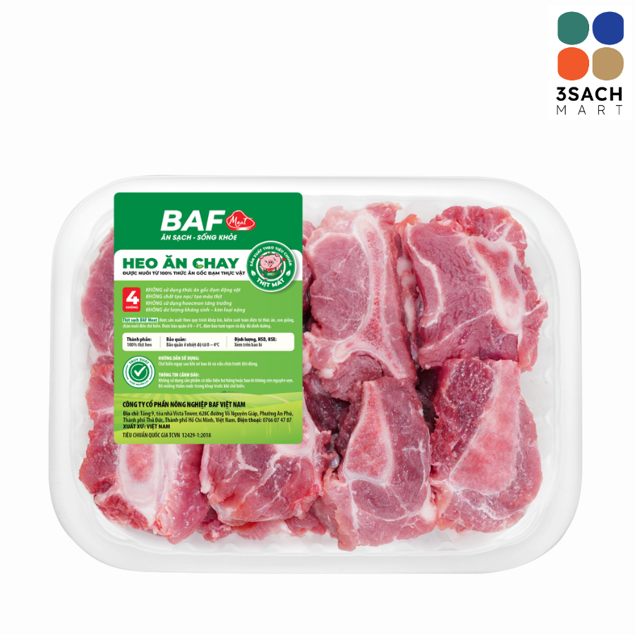  Xương Giá Heo BAF (Khay 500g) 