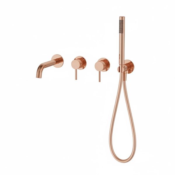  Vòi bồn tắm gắn tường có sen cầm tay bằng đồng Element BRG - CB610319 