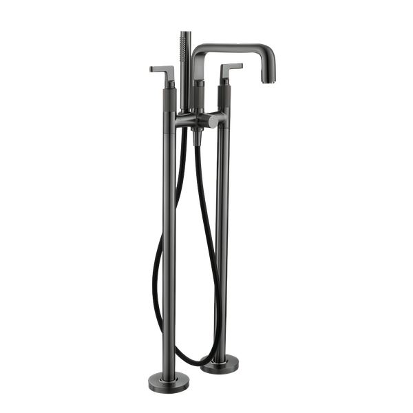  Vòi bồn tắm có sen cầm tay gắn sàn phong cách công nghiệp - 24012 