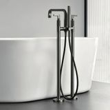  Vòi bồn tắm có sen cầm tay gắn sàn phong cách công nghiệp - 24012 