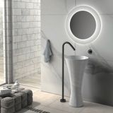  Vòi chậu lavabo chân dài gắn sàn cao 1200mm bằng đồng 