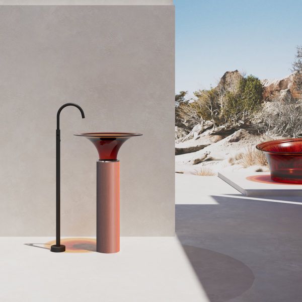  Chậu lavabo chân dài trong suốt - 99101M 