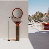  Chậu lavabo chân dài trong suốt - 99101S 