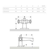  Vòi chậu lavabo bằng đồng Art Déco 