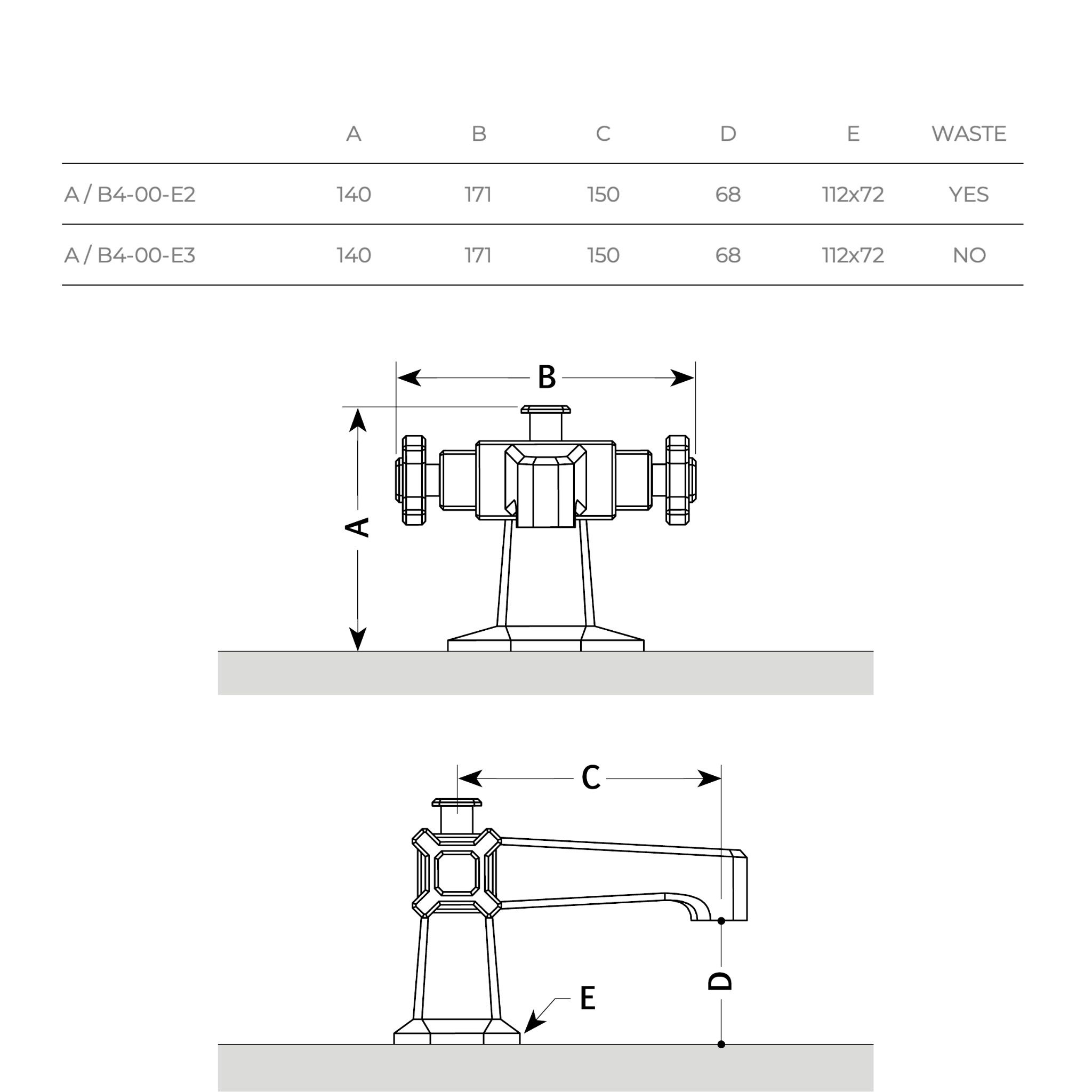 Vòi chậu lavabo bằng đồng Art Déco 