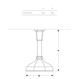  Bát sen Ø200mm gắn trần bằng đồng Art Déco 