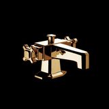  Vòi bồn tắm nóng lạnh gắn thành bằng đồng Art Déco 