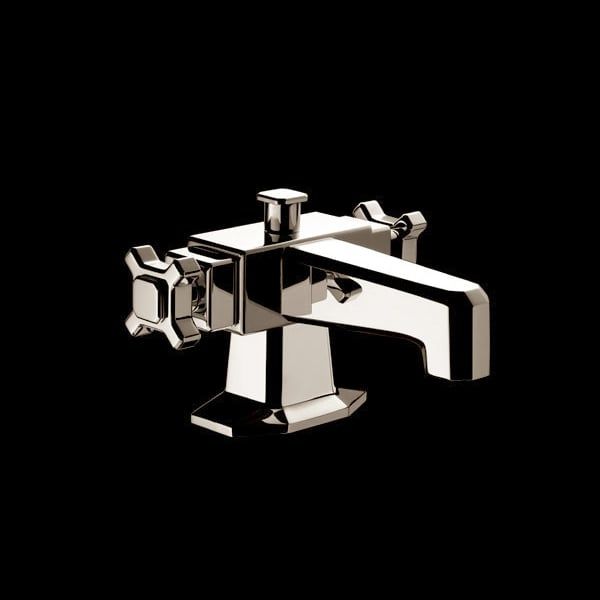  Vòi bồn tắm nóng lạnh gắn thành bằng đồng Art Déco 