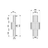  Đèn treo tường phòng tắm bằng đồng Art Déco - A / AP-03-00 