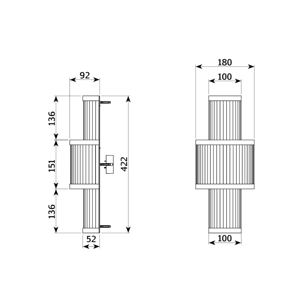  Đèn treo tường phòng tắm bằng đồng Art Déco - A / AP-03-00 