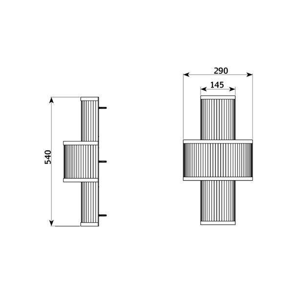  Đèn treo tường phòng tắm bằng đồng Art Déco - A / AP-03-01 