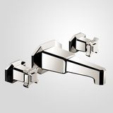  Vòi chậu lavabo gắn tường bằng đồng Art Déco 