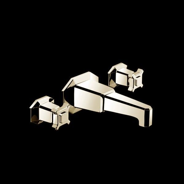  Vòi chậu lavabo gắn tường bằng đồng Art Déco 