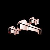  Vòi chậu lavabo gắn tường bằng đồng Art Déco 