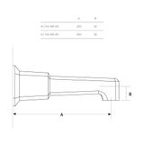 Vòi bồn tắm gắn tường bằng đồng Art Déco 