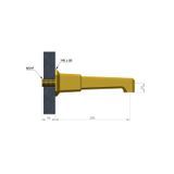  Vòi bồn tắm gắn tường bằng đồng Art Déco 