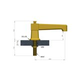  Vòi bồn tắm nước lạnh gắn thành bằng đồng Art Déco 