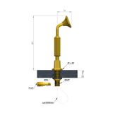  Vòi sen cầm tay bằng đồng Art Déco 