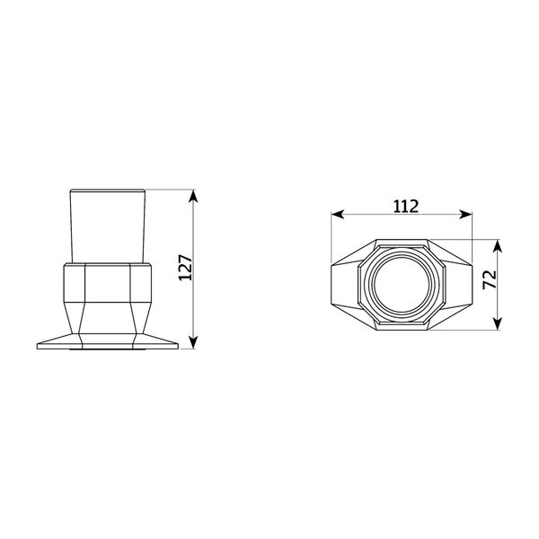  Cốc đựng bàn chải đánh răng để bàn bằng đồng Art Déco - A / PV-16-00 