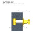  Valve điều chỉnh lưu lượng nước bằng đồng Art Déco 