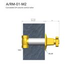  Valve điều chỉnh lưu lượng nước bằng đồng Art Déco 